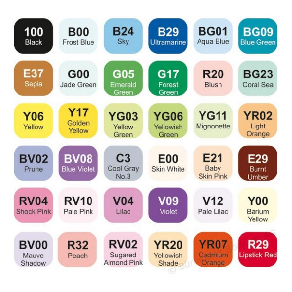 Copic Набор маркеров Ciao Set A 36 шт 22075361 Copic