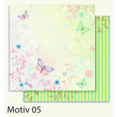 Дизайнерський папір Folia Design Papers Flowers Квіти 190 г/м2, 30,5x30,5 см №05
