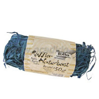 Рафия в мотках Folia Raffia-natural quality 50 гр, № 35 Royal blue Темно-синий