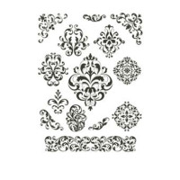 Натирка чорно-біла Cadence 17х25 см, R-027