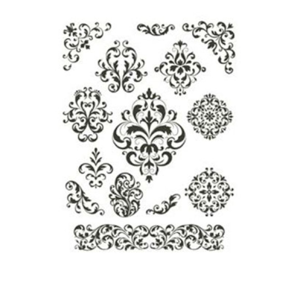 Натирка чорно-біла Cadence 17х25 см, R-027