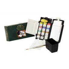 Набор акварельных красок Winsor Newton Professional Water Colour Field Box, 12 кювет + аксессуары