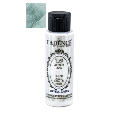 Акрилова фарба Cadence Hi-Lite Magic Metallic Paint, 70 мл, Зелений