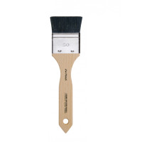 Пензель флейц, із ворсу кози плоска DaVinci Black Goat № 50 арт 550_50