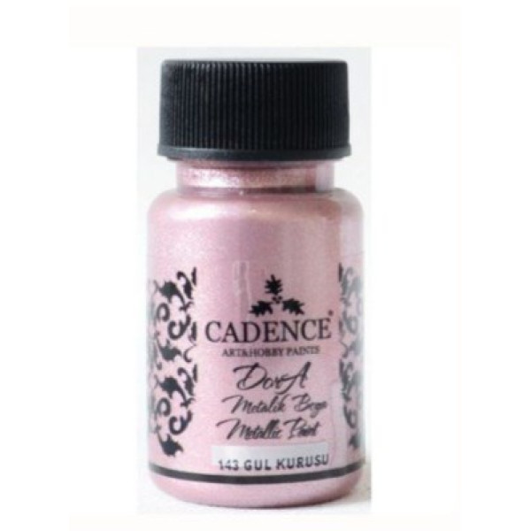 Акриловая краска Dora Metallic Paint Cadence, 50 мл, Сушеная роза