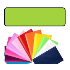 Папір обгортковий тишею однотонний Folia Tissue Paper 20 г/м2, 50x70 см, 13 листів, №51 Light green Світло-зелений
