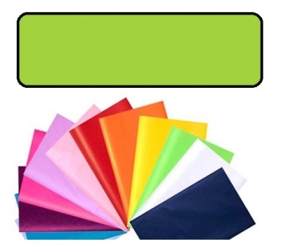 Бумага оберточная тишью однотонная Folia Tissue Paper 20 г/м2, 50x70 см, 13 листов, №51 Light green Светло-зелёный