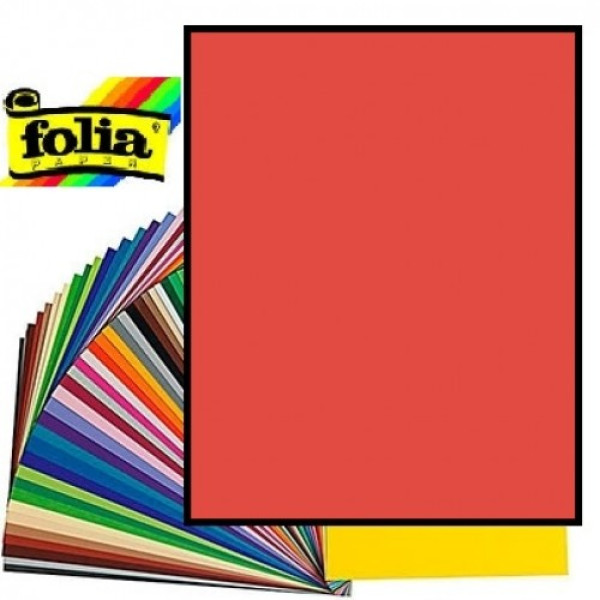 Двосторонній декоративний картон фотофон Folia Photo Mounting Board 300 г/м2,50x70 см №20 Темно-червоний
