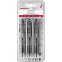 Угольные карандаши в наборе Copic, 6 шт (HB,2B,4B,6B,8B,EE) 2007236 Copic