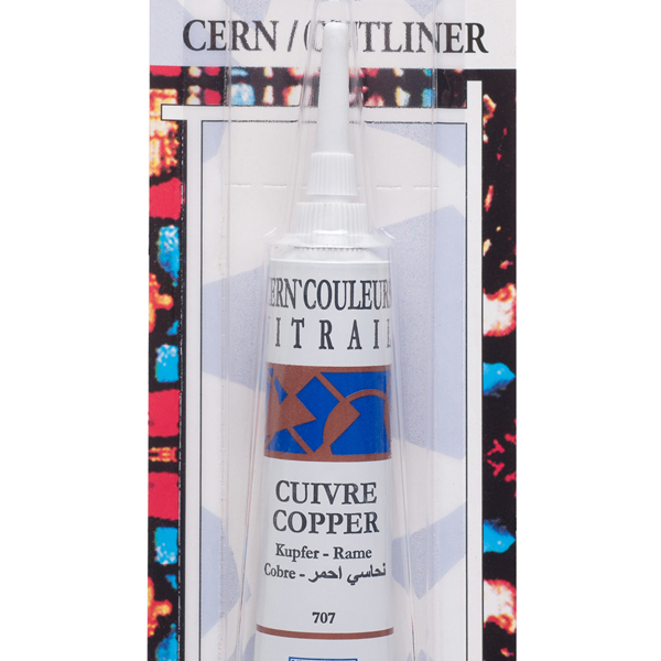 Контур зі скла Lefranc Cern Colours 25 мл № 707 Сopper Мідь