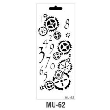 Трафарет серия MU Mix Media Stensil 15х25 см Cadence MU-62