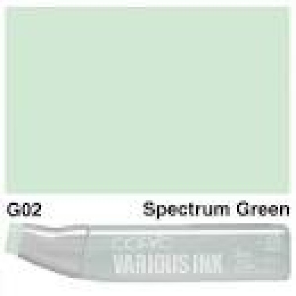 Чернила Copic Various Ink для маркеров G-02 Spectrum green (Спектральний зелений)