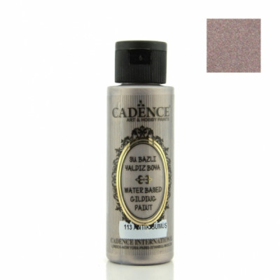 Акрилова фарба з ефектом золочення Cadence Waterbased Gilding Paint, 70 мл, Античне срібло
