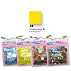 Мозаїка Folia Gloss 45 гр, 5x5 мм 700 шт №14 Banana yellow Бананово-жовтий арт 59114