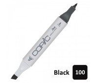 Маркер двосторонній спиртовийCopic Marker №100 Black Чорний