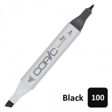 Маркер двосторонній спиртовийCopic Marker №100 Black Чорний