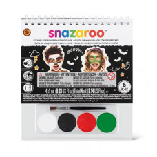 Набір фарб для гриму Snazaroo Helloween, 4 фарби + 1 Пензель  арт 1172043