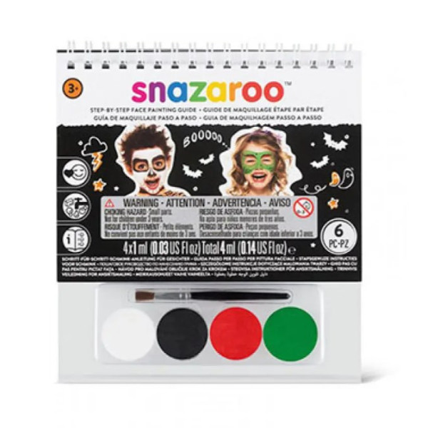 Набір фарб для гриму Snazaroo Helloween, 4 фарби + 1 Пензель  арт. 1172043