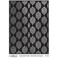 Трансфер универсальный Metal Leaf Background Fabric Transfer Cadence 29,7*42 G-004, Серебро