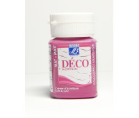 Акриловая краска матовая Lefranc Deco Matt Acrylic Cream, №315 Intense raspberry Насыщенный малиновый, 50 мл