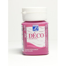 Акрилова фарба матова Lefranc Deco Matt Acrylic Cream №315 Intense raspberry Насичений малиновий, 50 мл