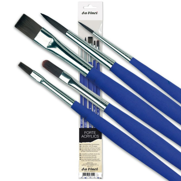 Пензлі синтетика daVinci у наборі Forte basic