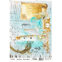 Декупажная карта на рисовой бумаге Rice Paper Decoupage Cadence, №442