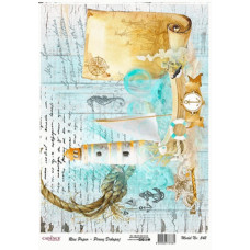 Декупажная карта на рисовой бумаге Rice Paper Decoupage Cadence, №442