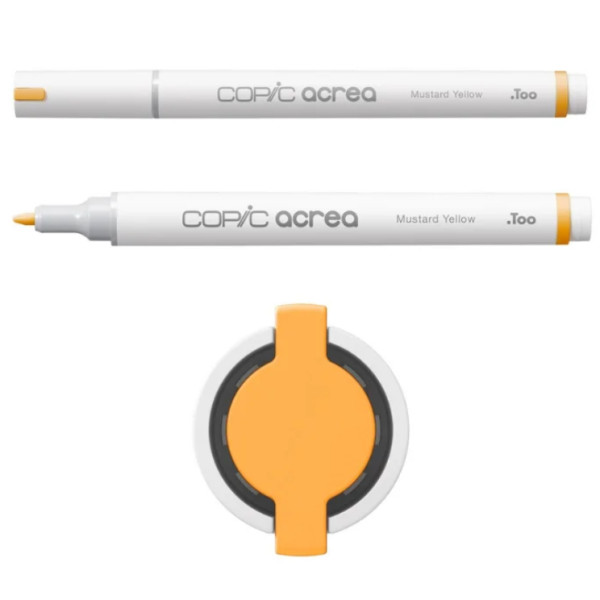 Акриловый маркер Copic Acrea Paint Marker 0,8 мм, 022 Mustard Yellow (Горично-желтый)