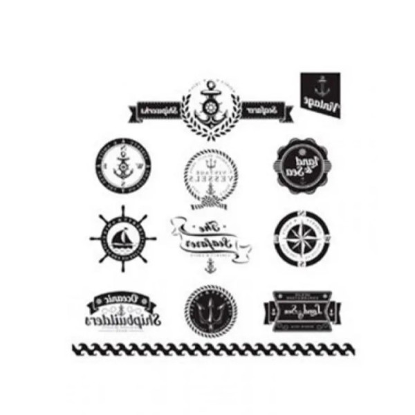 Натирання чорний вінтаж Rub On Transfers Blac Vintage Cadence, 17х25 см, R-035