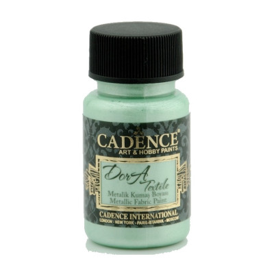 Фарба по тканині Cadence Dora Textil Metallic Fabric Paint 50 мл М'ятний