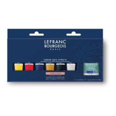 Набір акрилових фарб Lefranc Fine Acrylic Colors Set, 6х20 мл + медіум Fluid Medium 120 мл