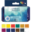 Набір акварельних фарб Lefranc Fine Watercolour Set Half Pans, напівквітка, 12 кол., в металевій упаковці