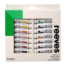 Набір акрилу Reeves Acrylic Tube Set, 18 кольорів, 10 мл арт 8394210