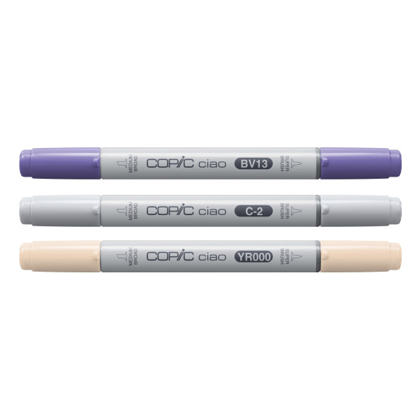 Набір маркерів Copic Ciao Set "Layer Mix" (3 шт), Serene Palette (BV13+C-2+YR000)