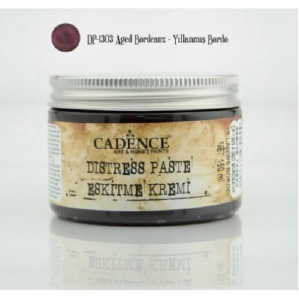 Патина Cadence водяна основа Distress Paste, 150 мл, Вінтажний бордо