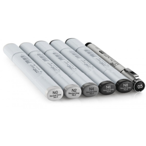 Маркери Copic Sketch Set Sketching Grays 5+1 шт 21075681