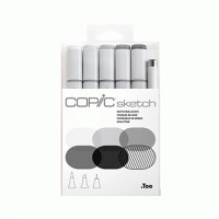Маркери Copic Sketch Set Sketching Grays 5+1 шт 21075681