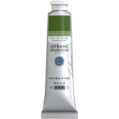 Олійна фарба Lefranc Extra Fine 40 мл №568 Sap green permanent Сапфір зелений перманентний