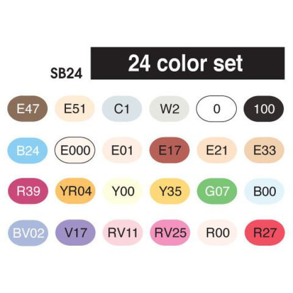 Набір маркерів Copic Sketch Set, 24 шт. (21075524)
