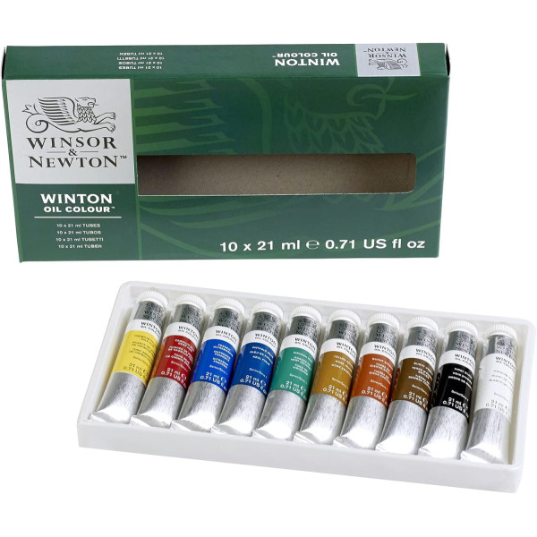 Набір масляних фарб у тубах Winsor Newton Winton Oil Colour Tube Set, 10х21 мл