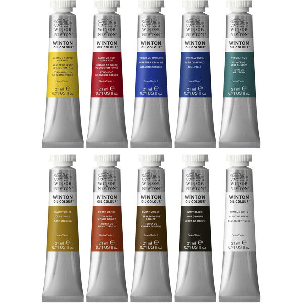 Набір масляних фарб у тубах Winsor Newton Winton Oil Colour Tube Set, 10х21 мл