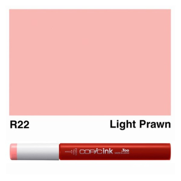 Заправка для маркерів COPIC Ink, R22 Light prawn Рожева креветка, 12 мл