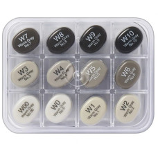 Набір спиртових маркерів сірих відтінків у акриловому кейсі Copic Sketch Set Warm Grey, 12 шт