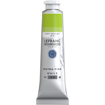 Олійна фарба Lefranc Extra Fine 40 мл №509 Chrome green light Хром світло-зелений