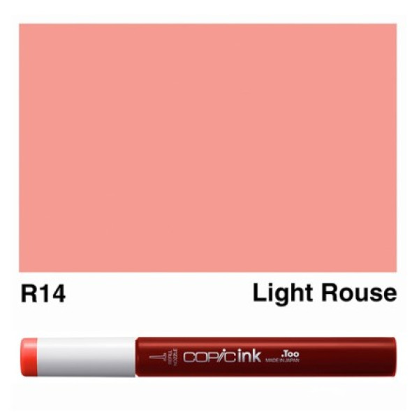 Заправка для маркерів COPIC Ink, R14 Light Rouge Світлий рожевий, 12 мл