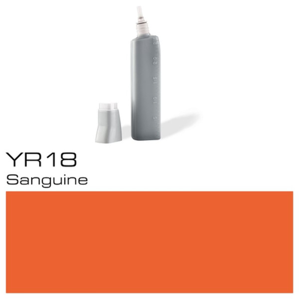 Чорнило для заправки маркерів Copic Various Ink YR-18 Sanguine Коралово-червоний