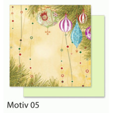 Дизайнерський папір Folia Design Papers Christmas Різдво 190 г/м2, 30,5x30,5 см №05