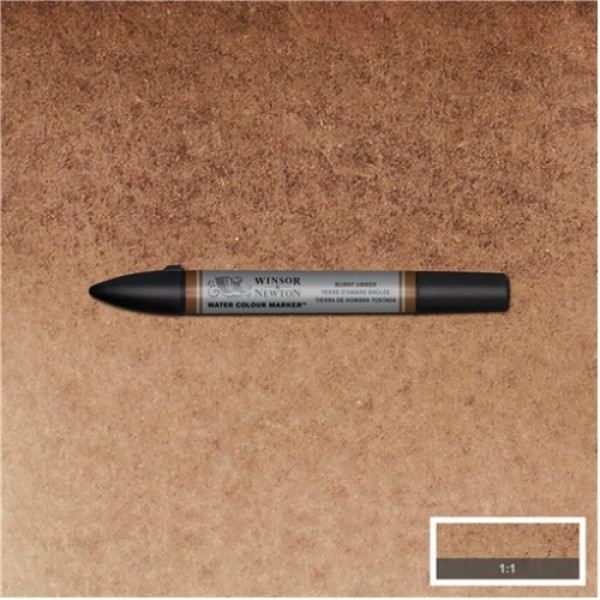 Акварельний маркер Winsor Newton №076 Burnt umber Умбра палена