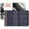 Набір графітних олівців Conte Drawing Set, 12 шт (3H-6B), в металевій упаковці